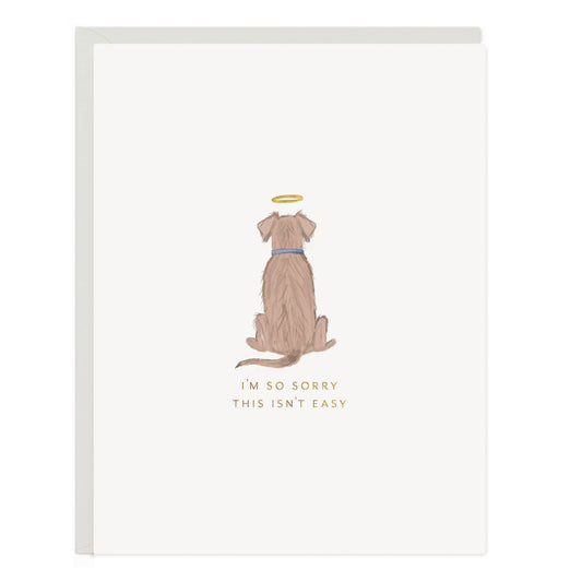 Angel Dog Sympathy & Encouragement Card
