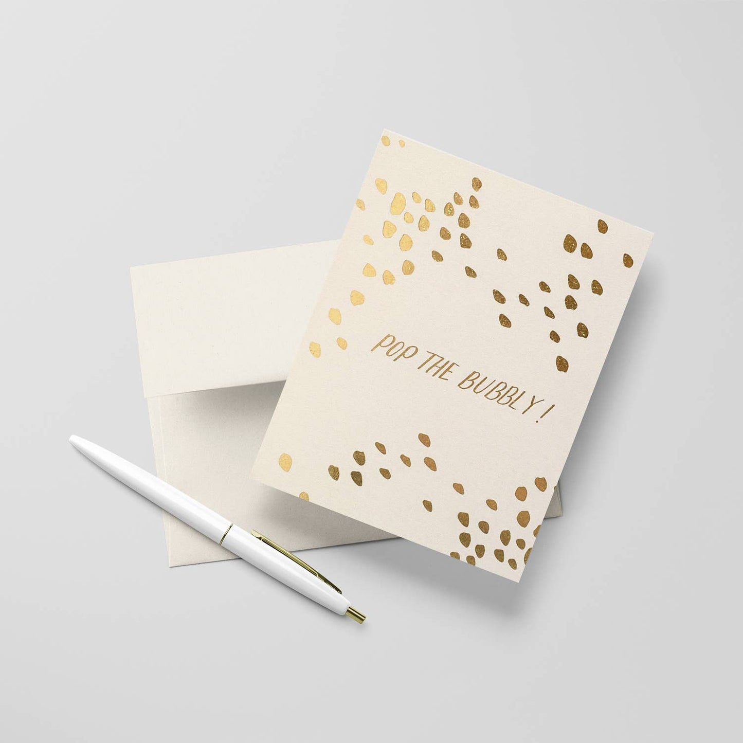 Pop The Bubbly - Ivory Greeting Card