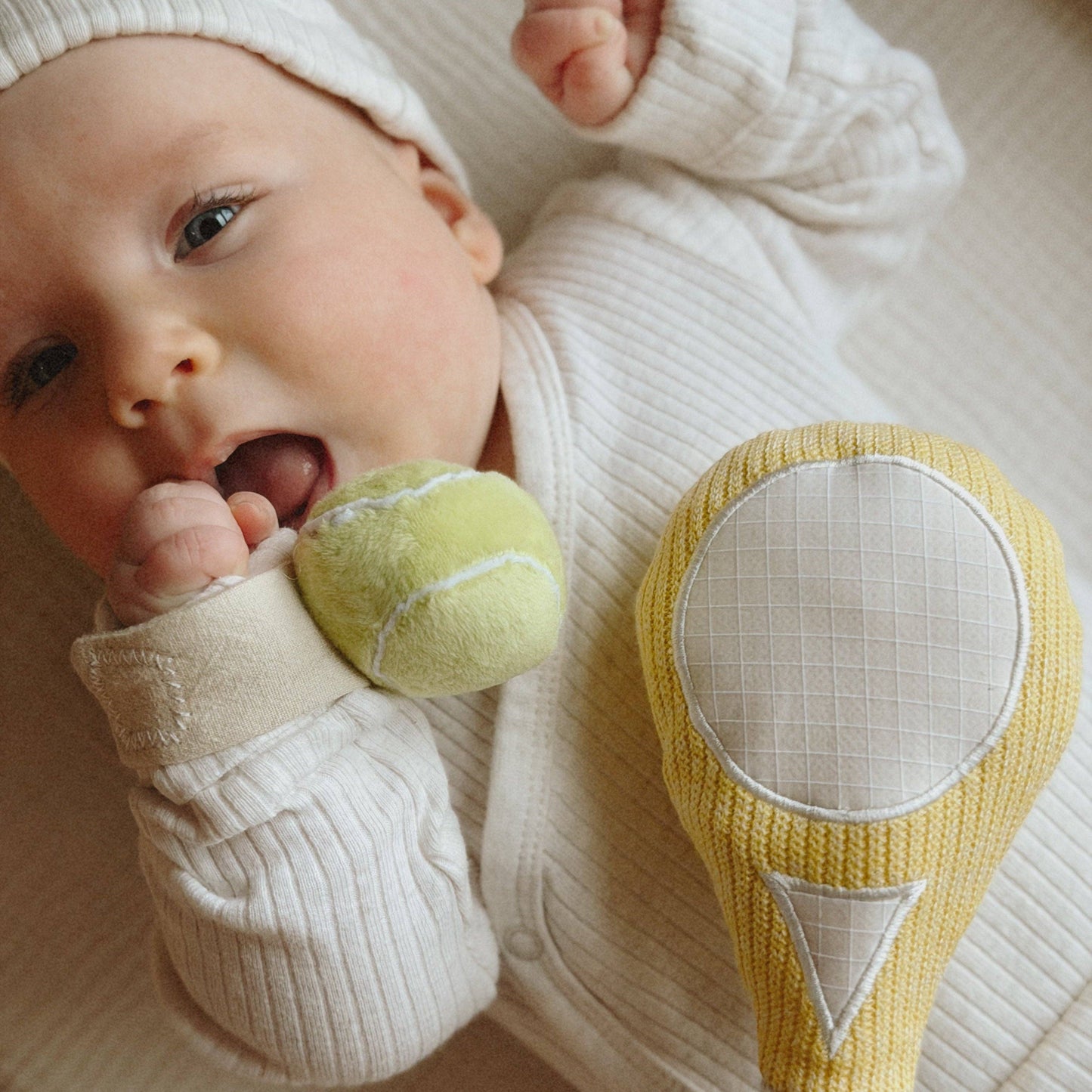 Tennis Baby Wrist Rattle