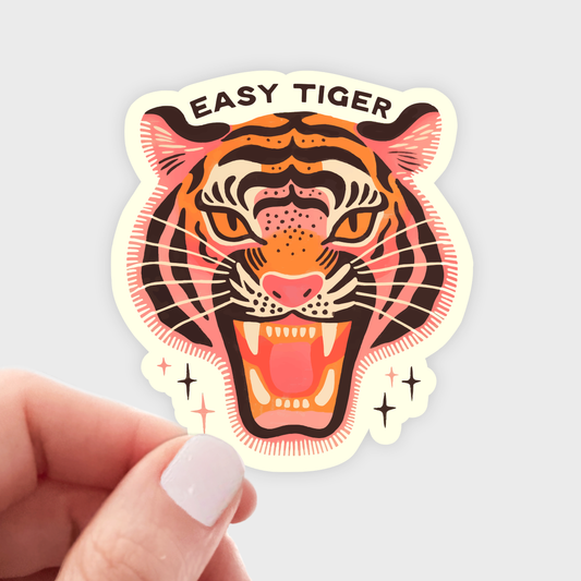 Easy Tiger Sticker Sticker
