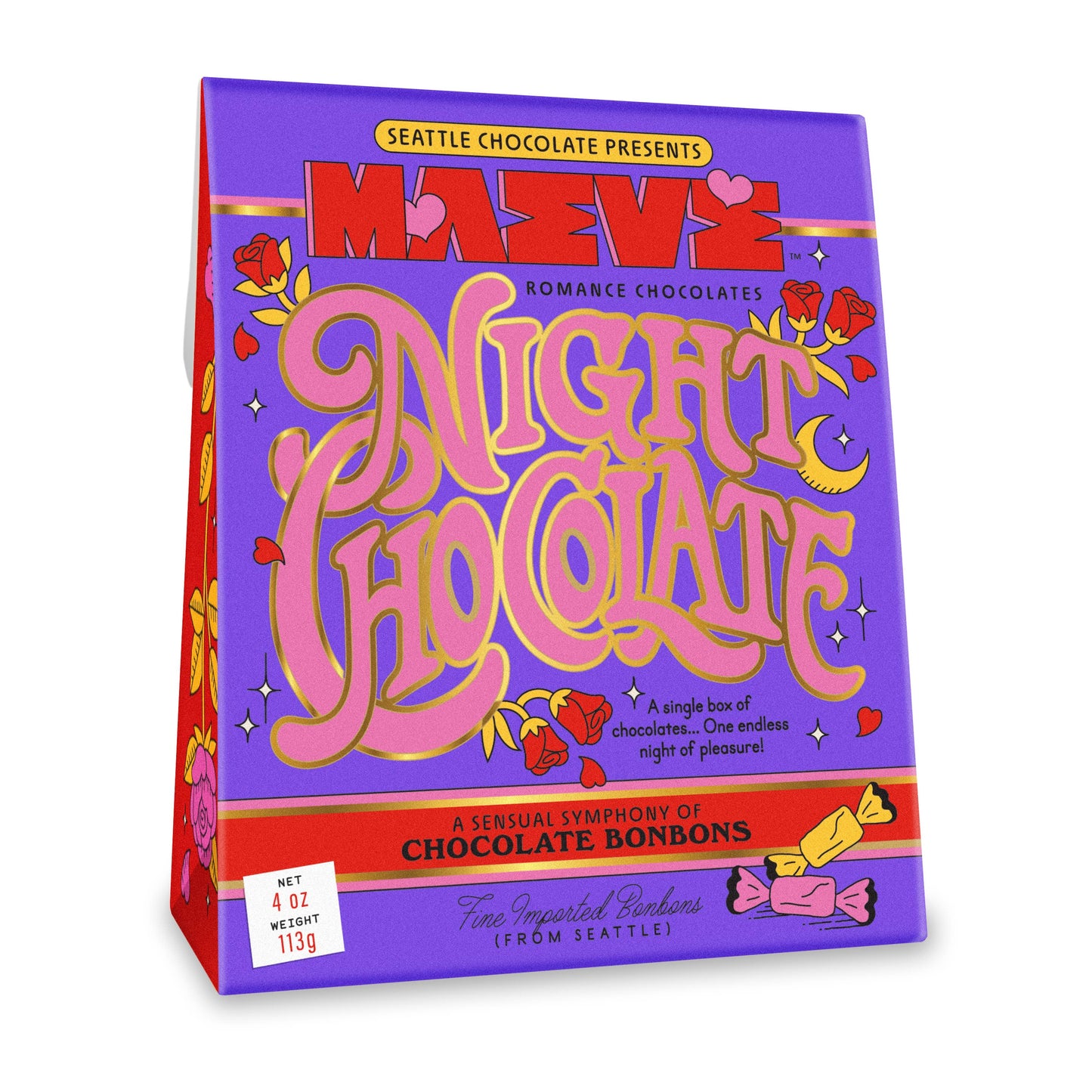 Night Chocolate Bonbon Box - 4oz