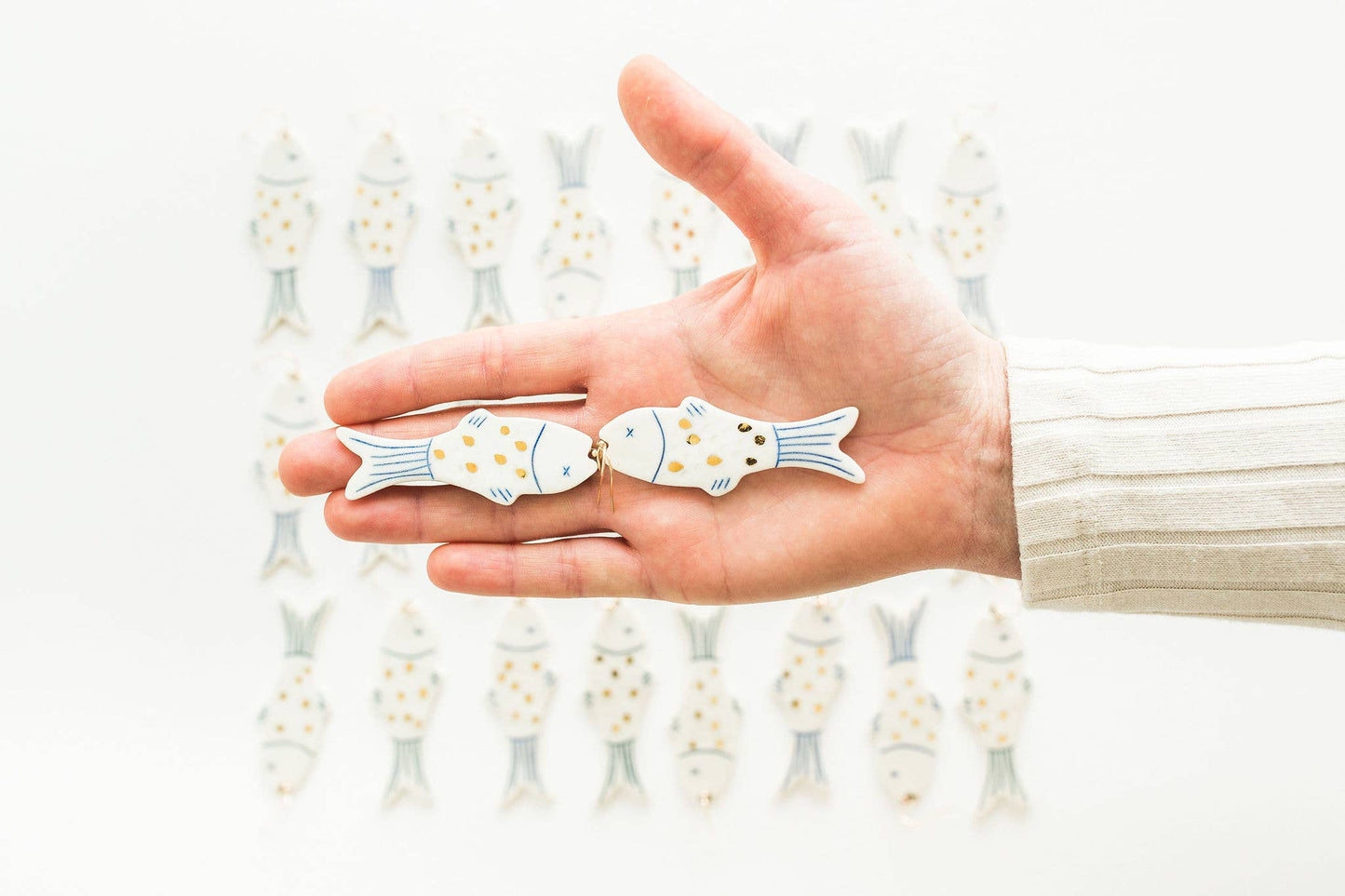 Little Fish Earrings | Alive Bright Blue