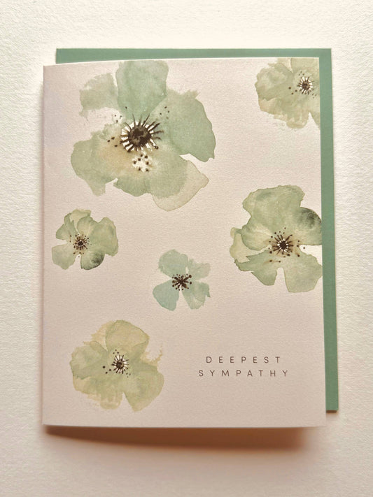 Anemone Sympathy Card