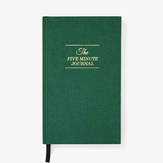 The Five Minute Daily Guided Gratitude Green Journal