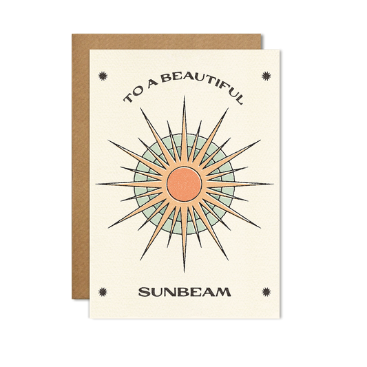 To a Beautiful Sunbeam Card: Cello-free