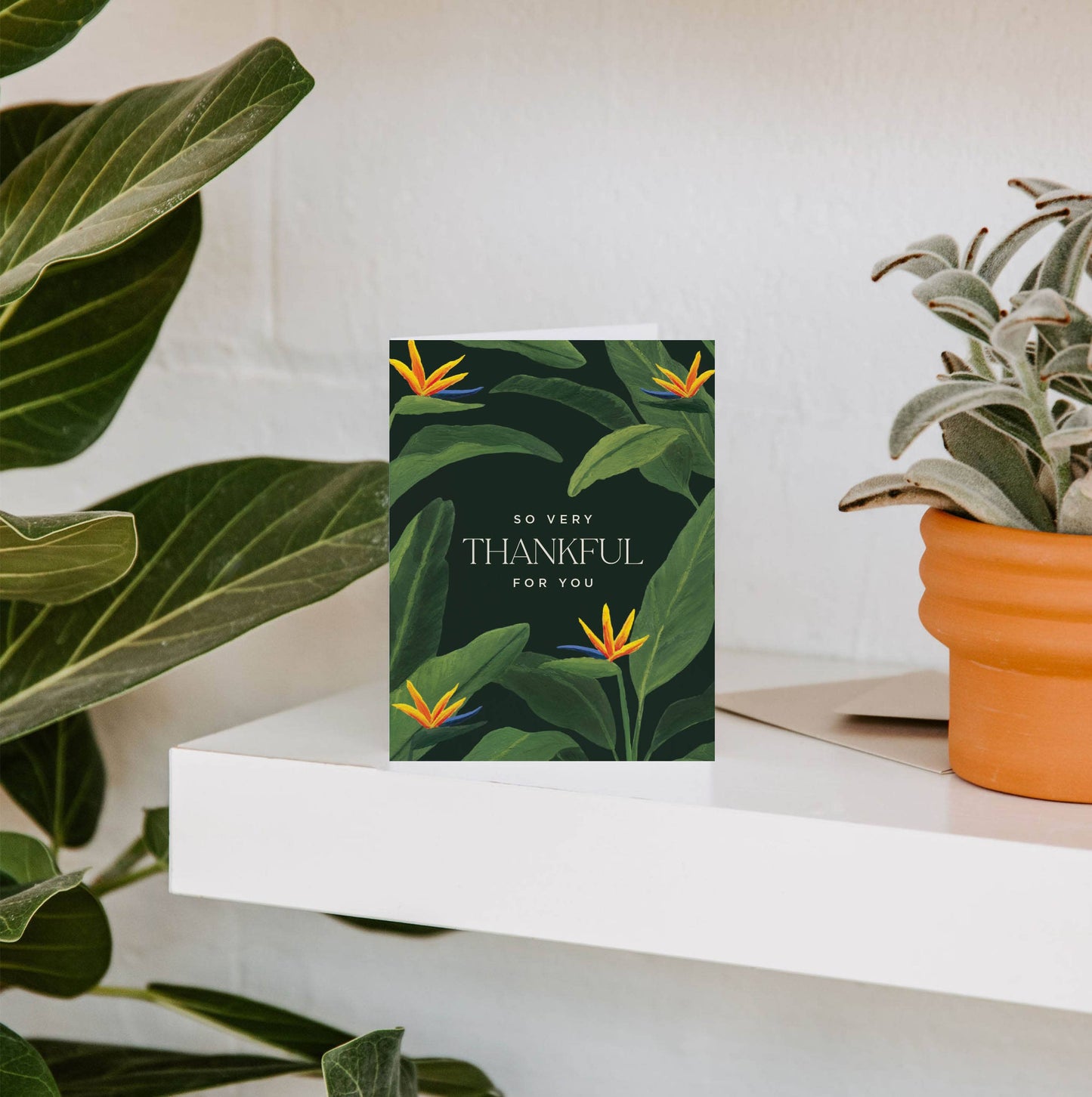 Bird of Paradise Thankful Greeting Card | Thank You