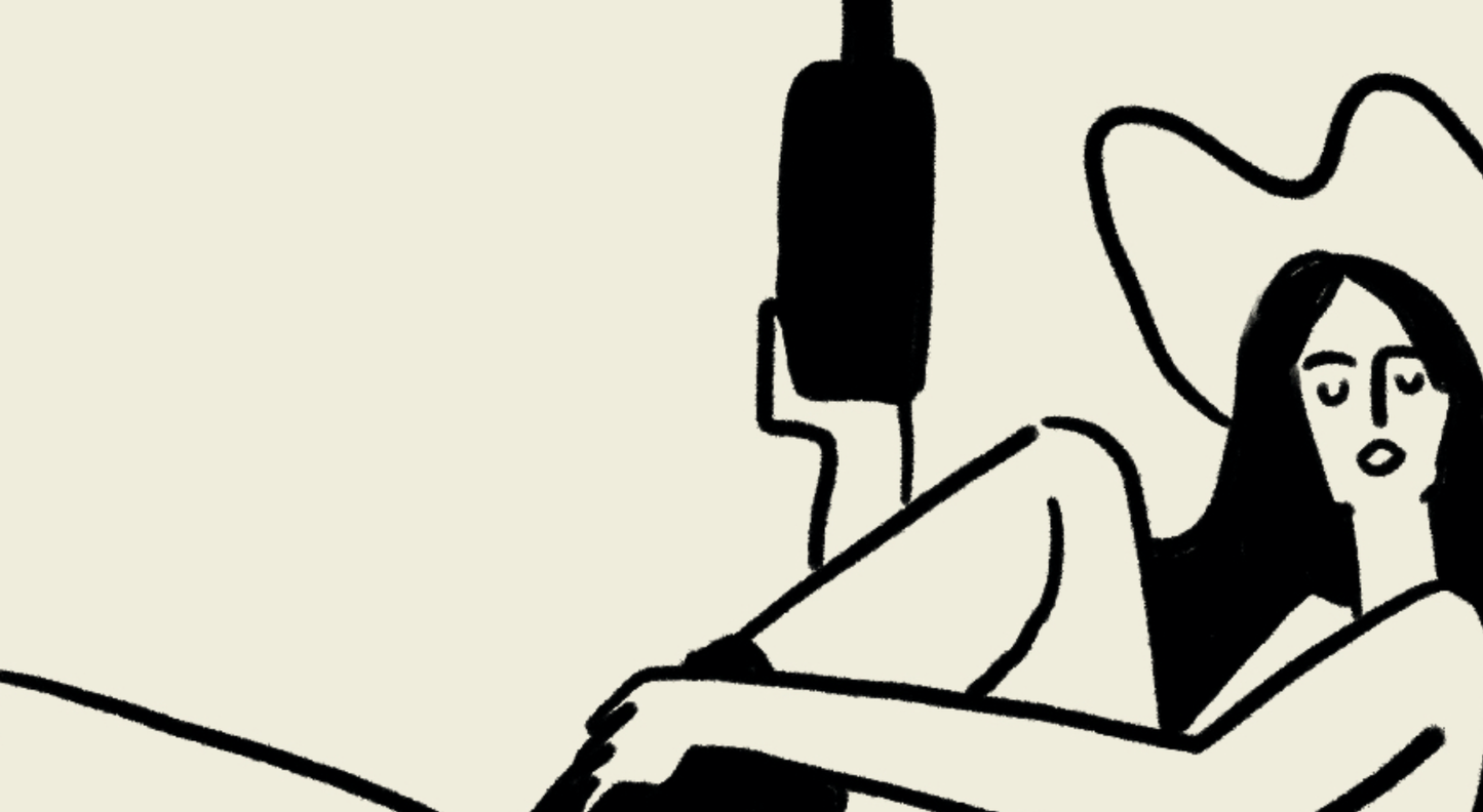 "Balance" Yoga & Wine Cowgirl Minimal Western Wall Art: Large