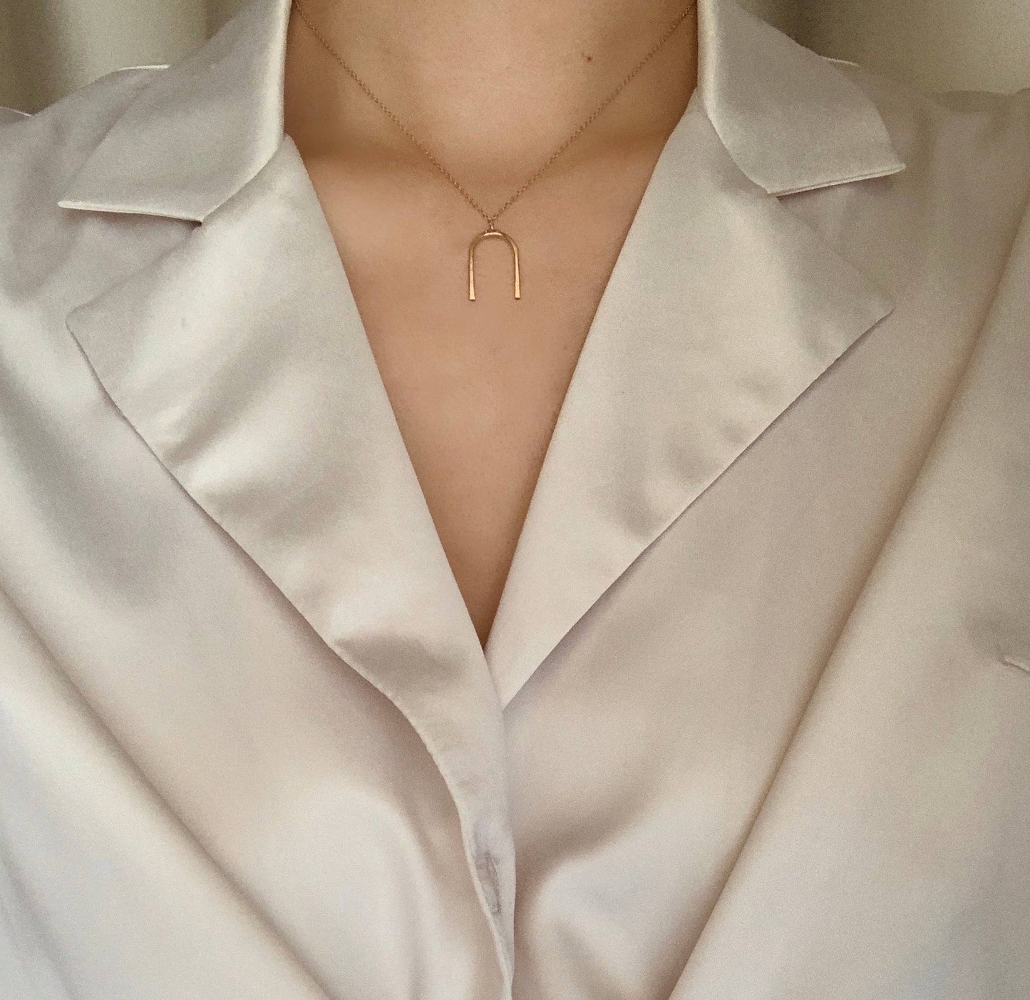 Matriarch Collection - Mini Inez  Necklace: Sterling Silver