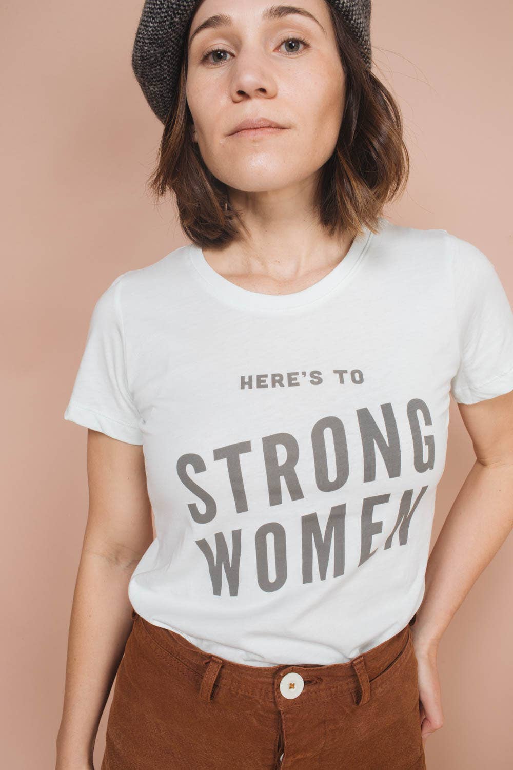 Here's to Strong Women | Graphic T-shirt: M