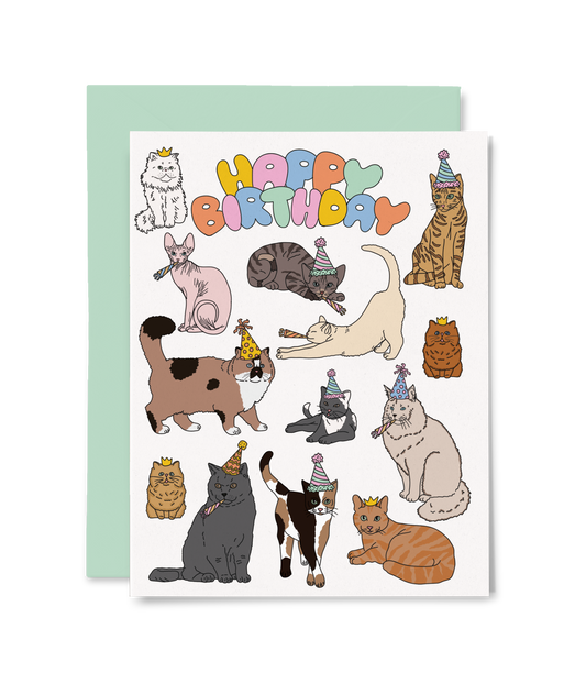 Party Cats Birthday Card