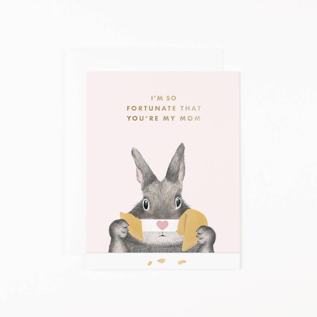 Fortunate Mom Gold Foiled Mother's Day Card