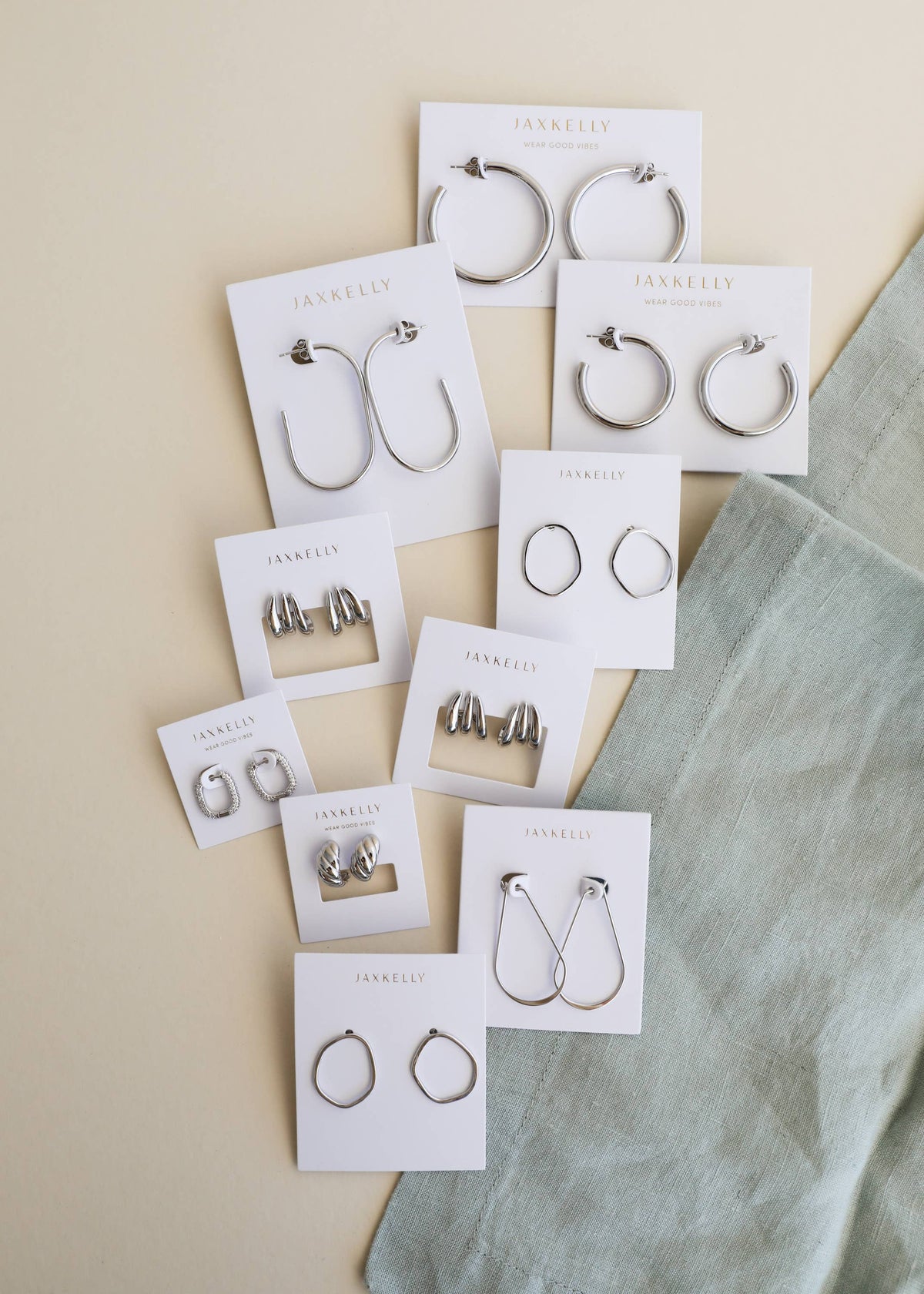 Silver Organic Hoop