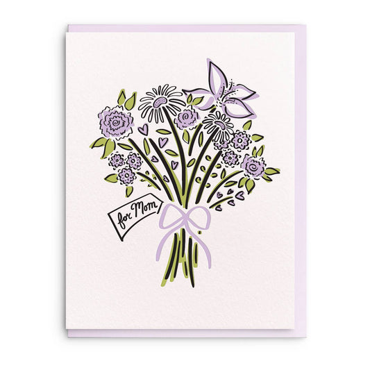 For Mom Letterpress Mother's Day Card
