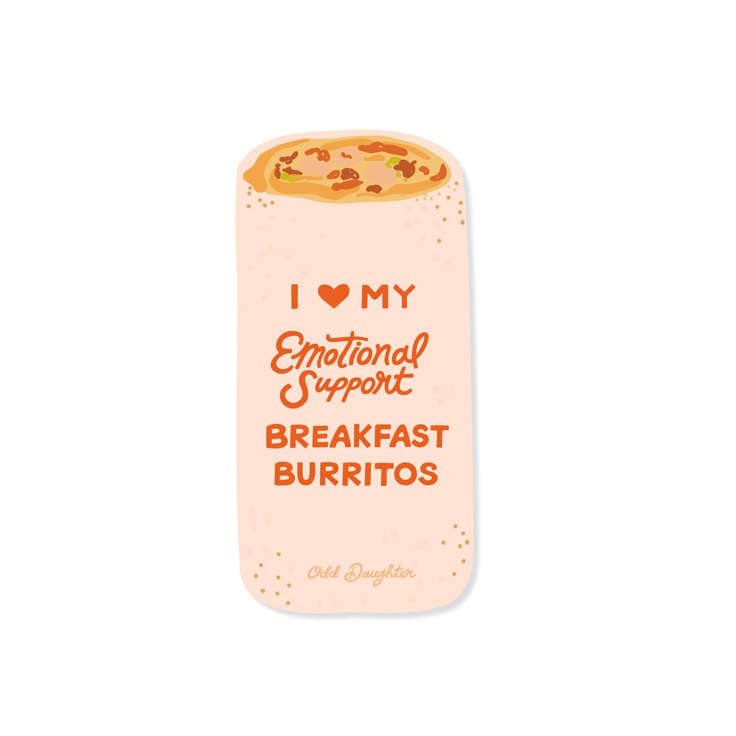 Breakfast Burritos Vinyl Sticker