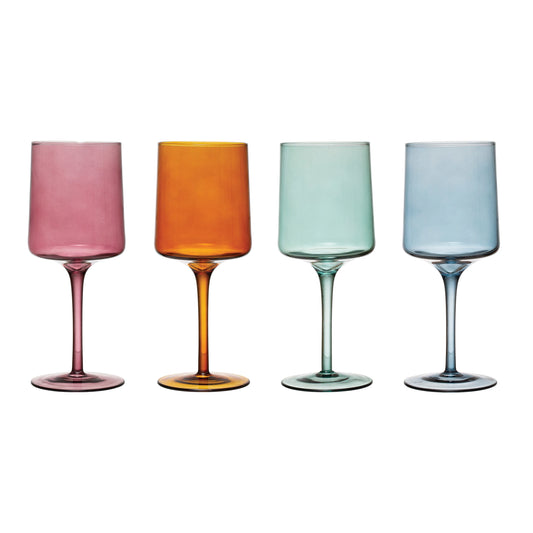 14 oz Stemmed Wine Glass | Blue