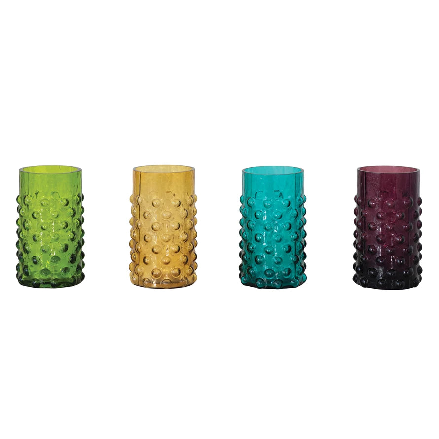 12 oz. Hobnail Drinking Glass | Teal