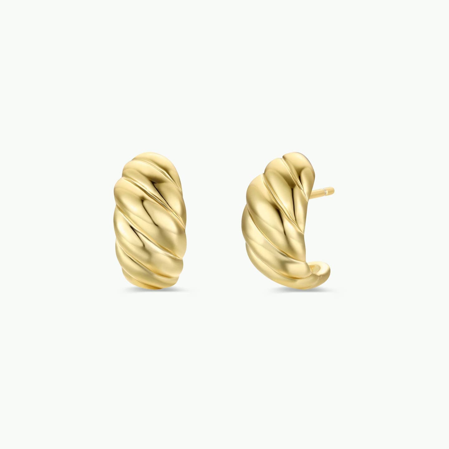 Golden Hoops- Swirl