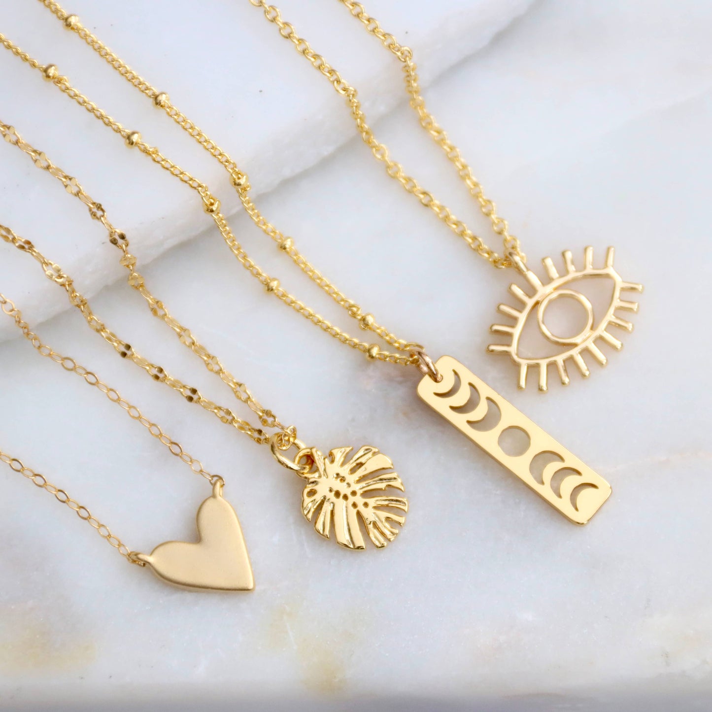 Heart Necklace | Gold