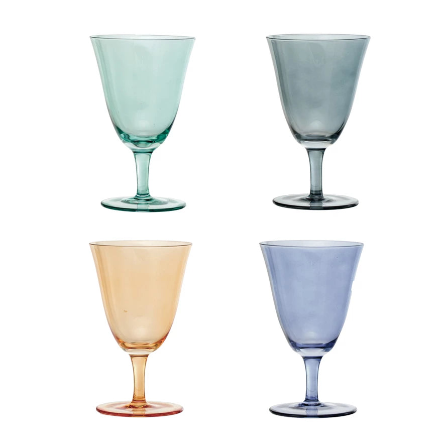 8 oz Stemmed Wine Glass | Teal