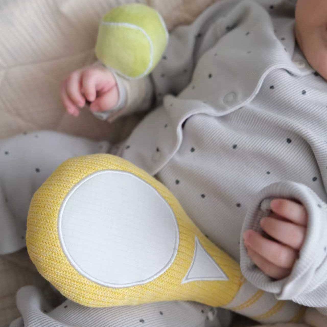 Tennis Baby Wrist Rattle