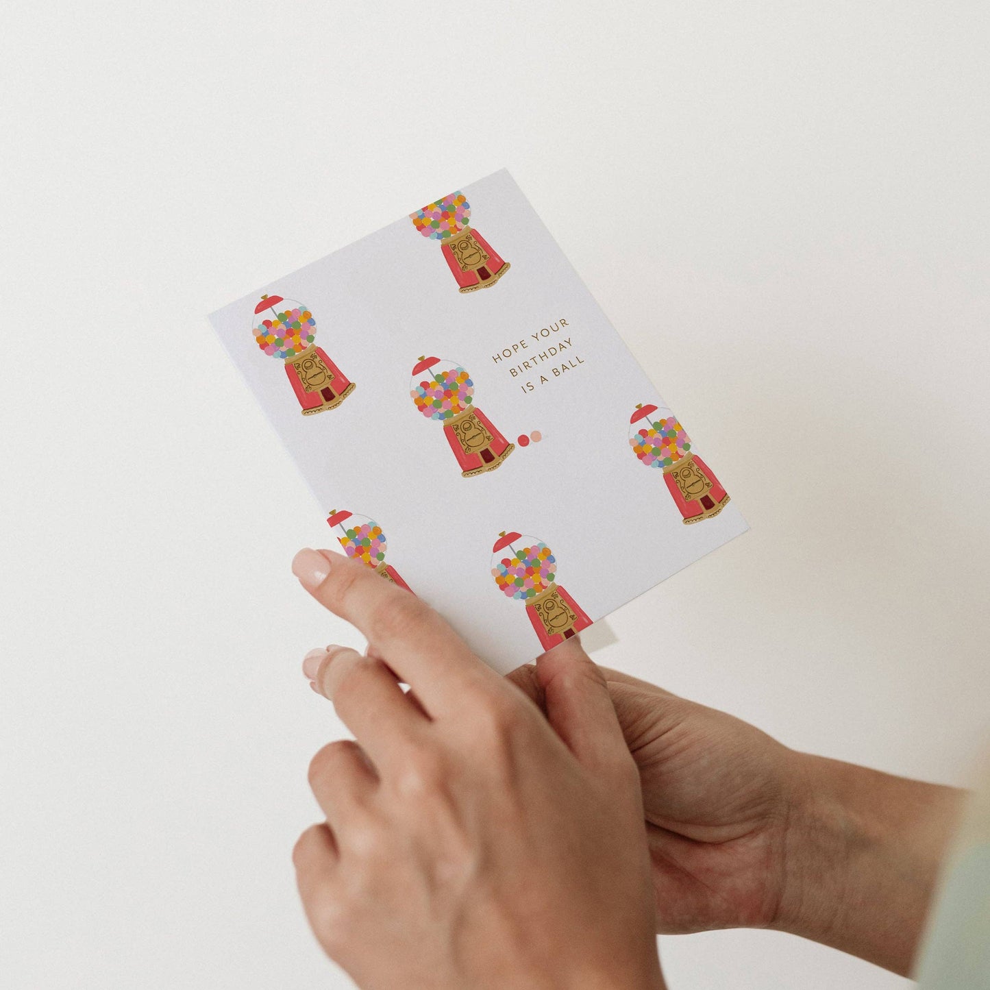 Gumball Machine Birthday Greeting Card