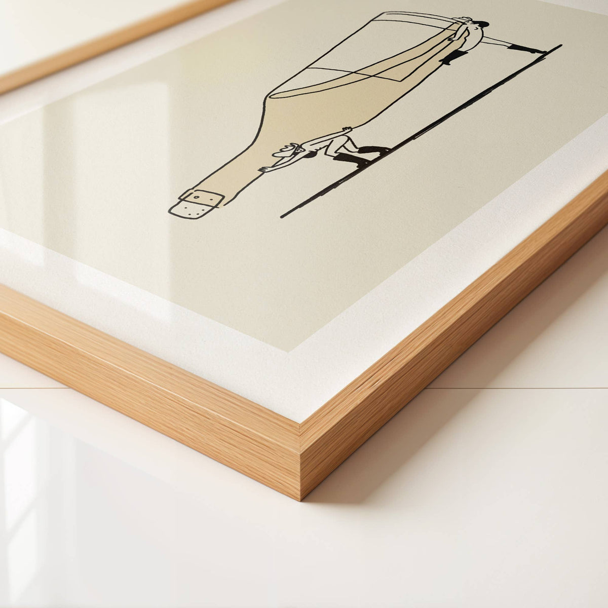 "Sauvignon Blanc Heist" Illustration Print Playful Wine Art: Medium
