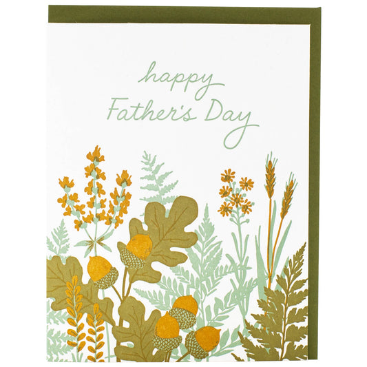 Garden Foliage Father's Day Card