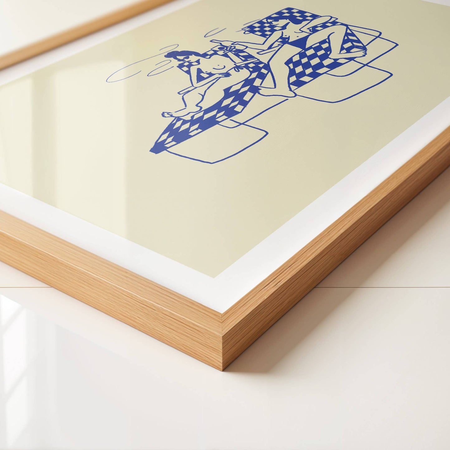 "Swim Club" Vintage Inspired Minimal Art Print | Medium