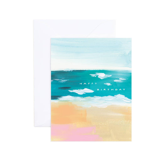 Serena Colorful Coastal Birthday Card