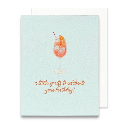 Aperol Spritz Birthday Greeting Card | Spritz Birthday Card