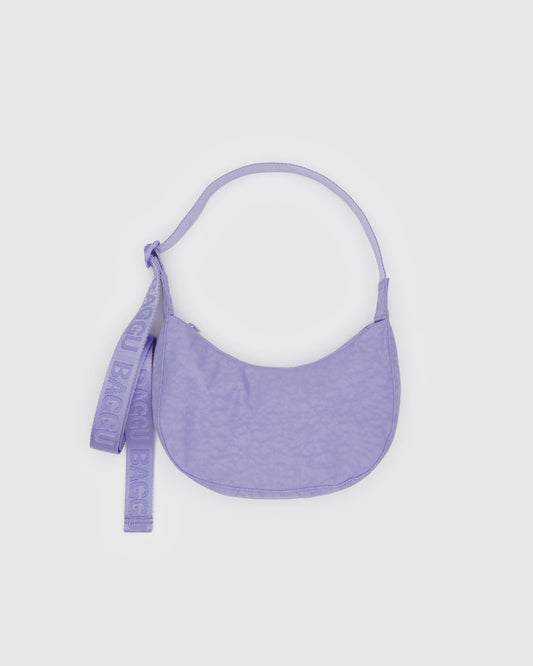 Small Nylon Crescent Bag | Wisteria