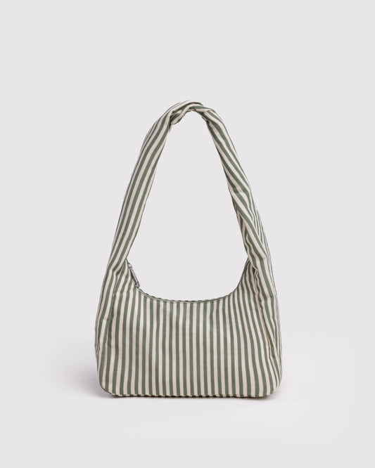 Nylon Meringue Bag | Sage Striped