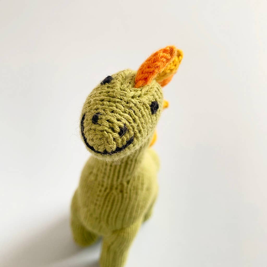 Brachiosaurus Dinosaur Baby Rattle