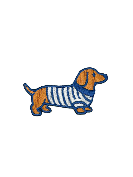 Dachshund Embroidered Patch Dog in Sweater Patch Cute Wiener