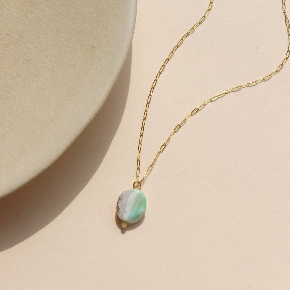 Sea Drift Necklace: 14k Gold Fill / 16"