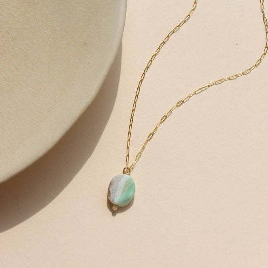 Sea Drift Necklace: 14k Gold Fill / 16"