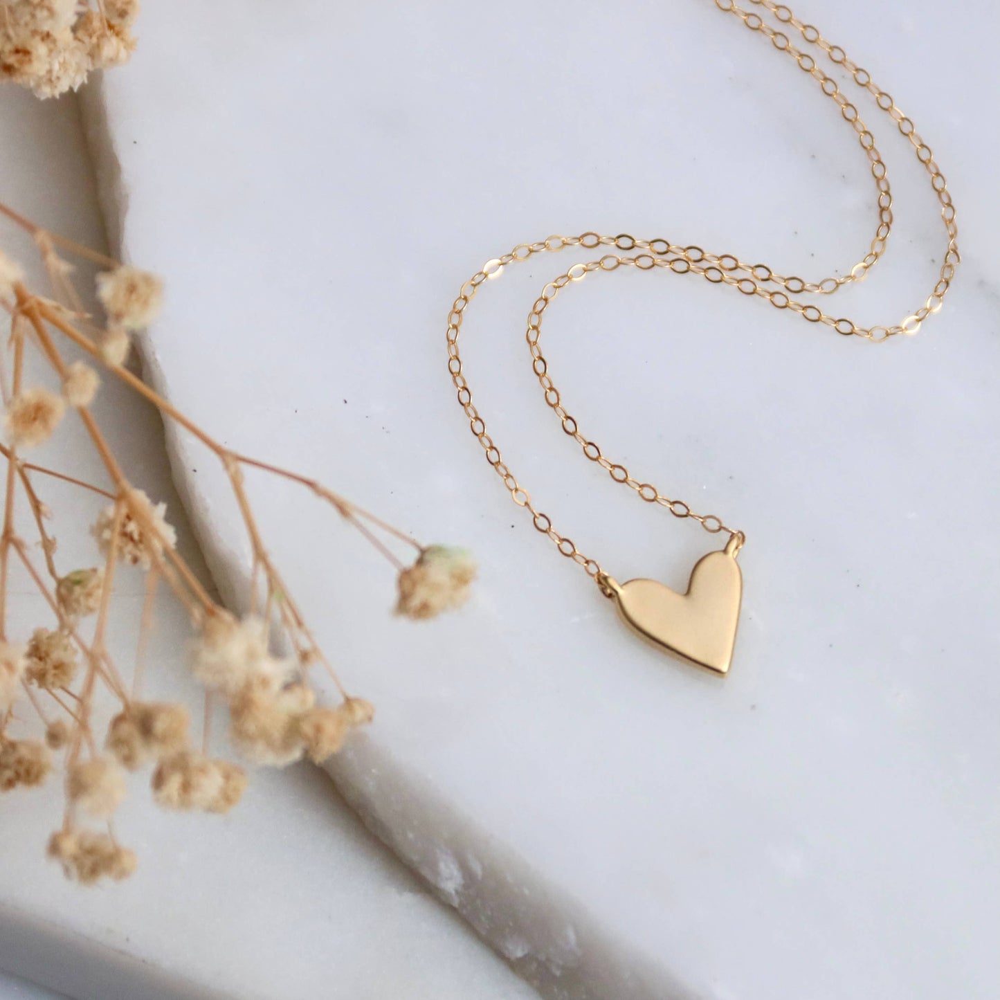 Heart Necklace | Gold