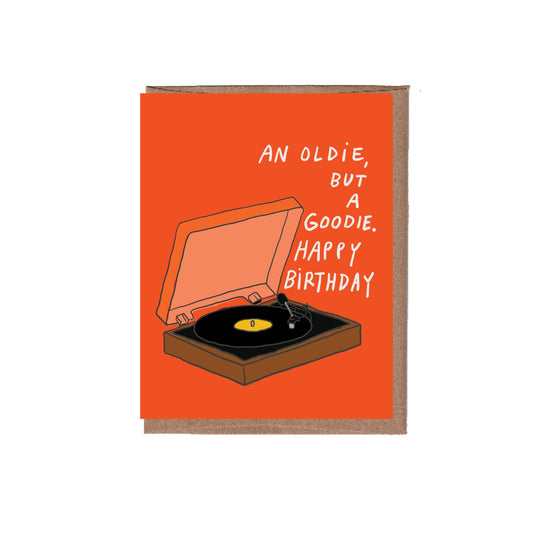 Oldie Vinyl Birthday Card