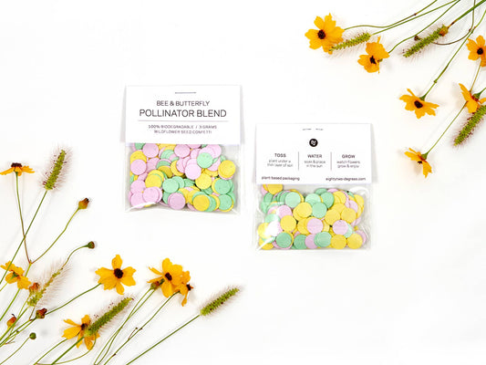 Wildflower Seed Confetti - Lemon/Mint/Pink