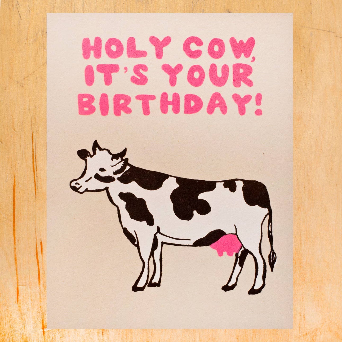 HOLY COW GREETING CARD