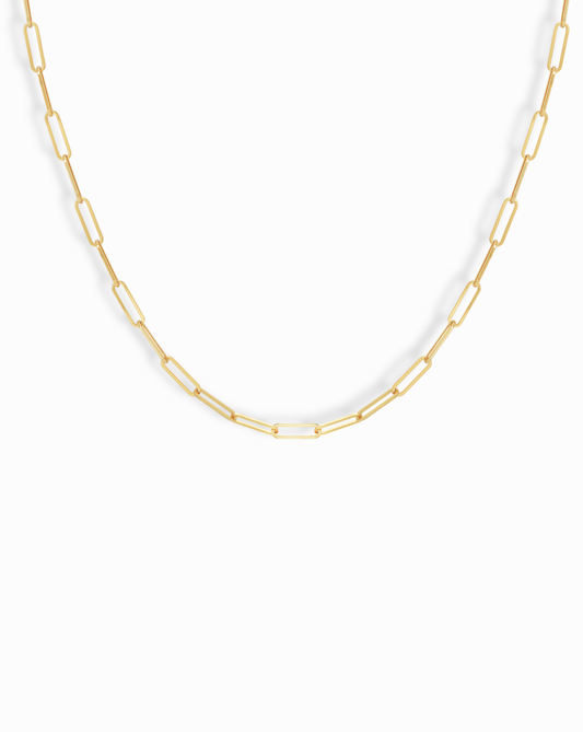 Gene Paperclip Chain Necklace