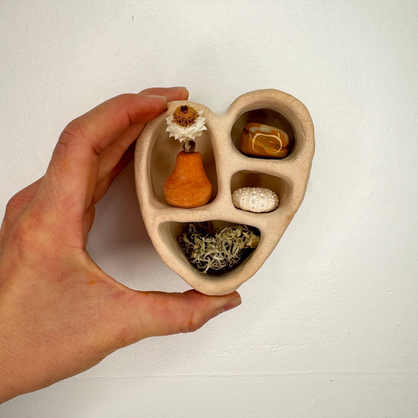 Mini Cement Heart of Inspiration | Sand