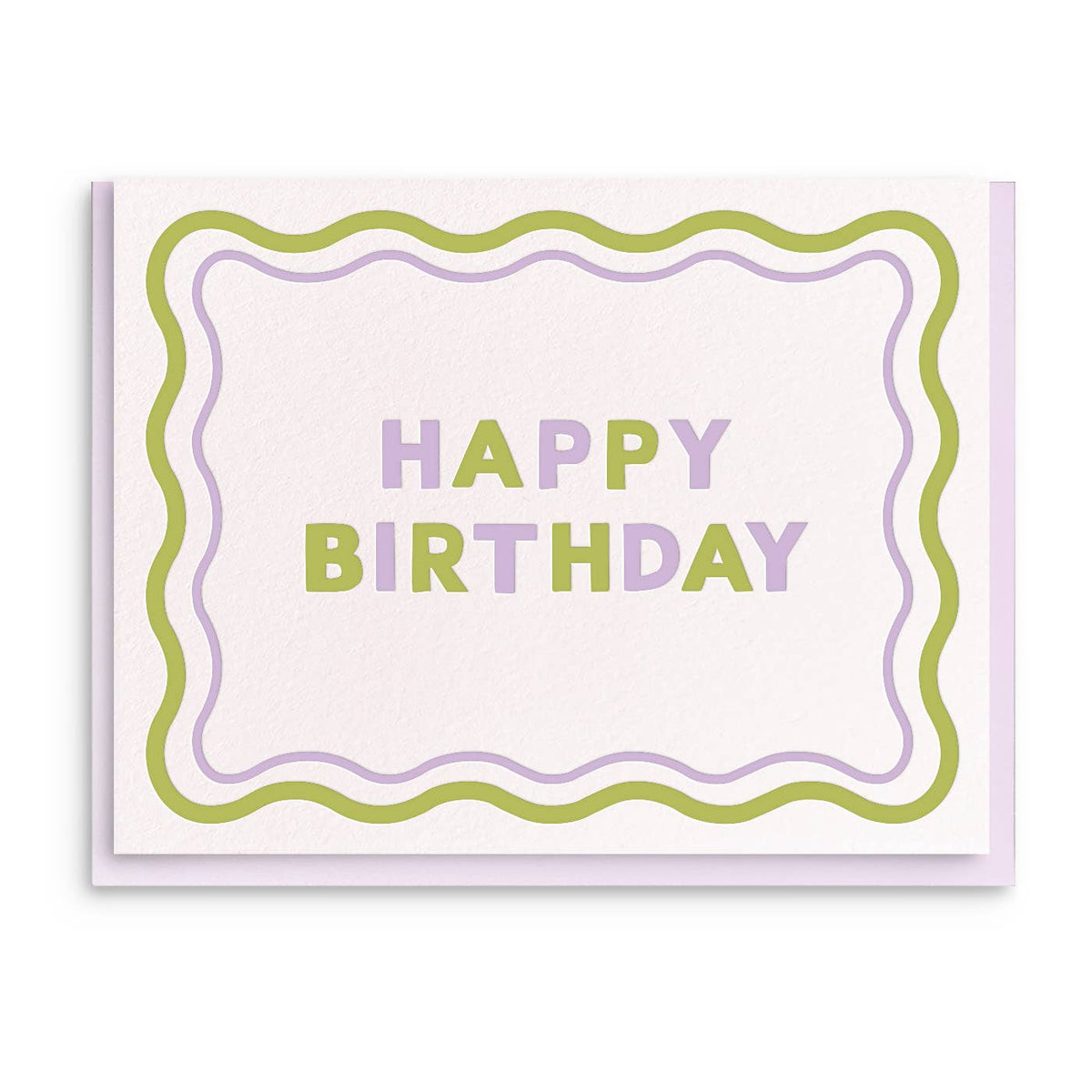 Birthday Wave - Letterpress Greeting Card