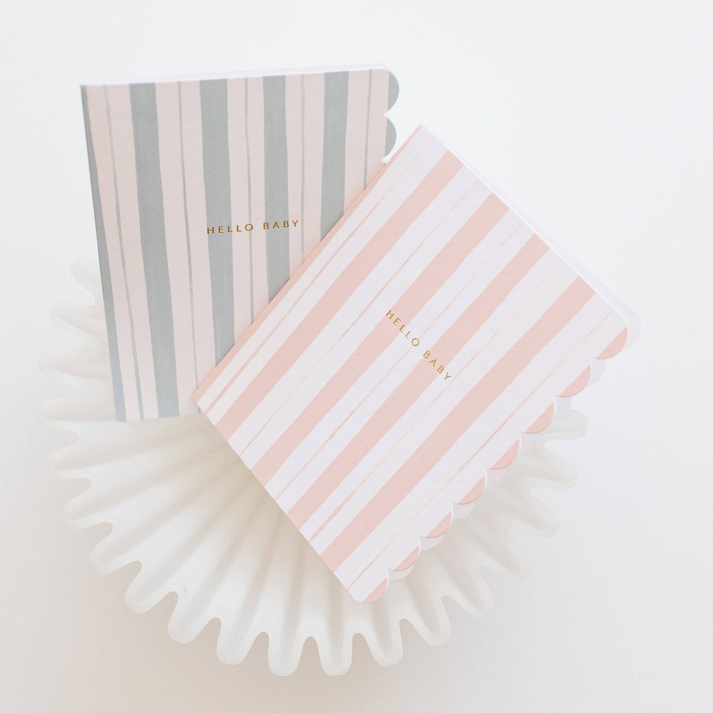 Baby Stripes Pink Greeting Card