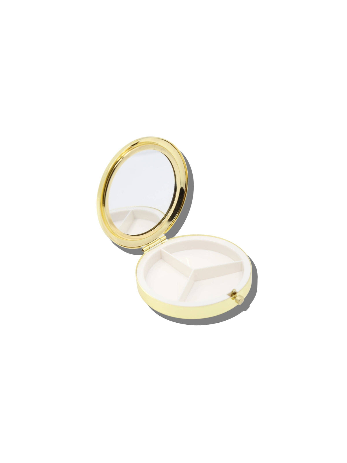 Hand-painted Vintage Drugs Handbag Hero Pill Compact: Cream