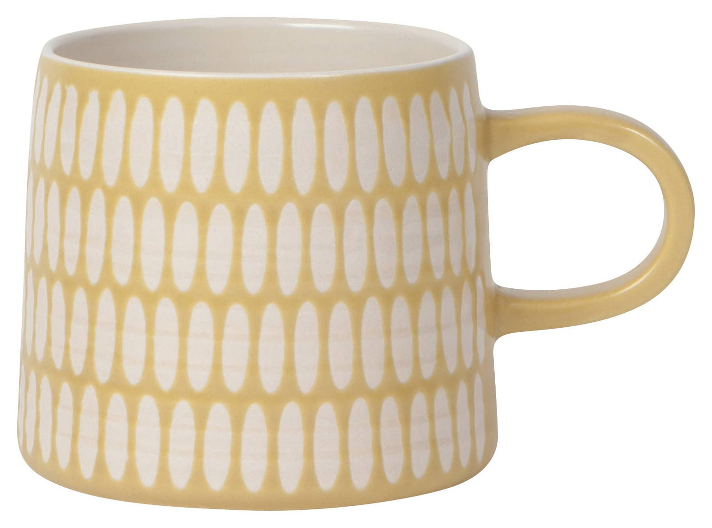 Danica Studio Ochre Imprint Stoneware Mugs 12 oz