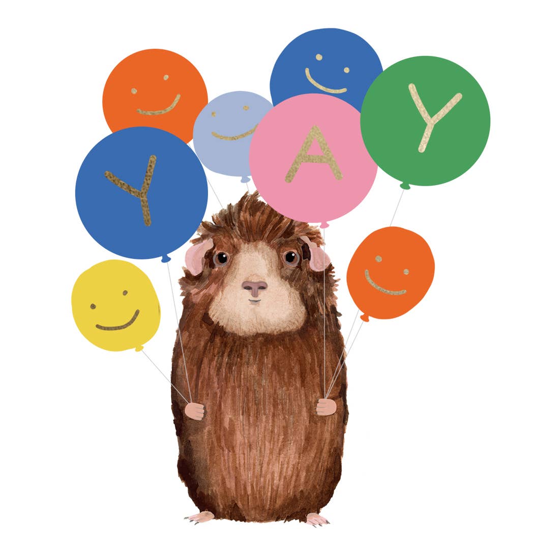 Oh, We're Guinea Celebrate Gold Foil Birthday Card
