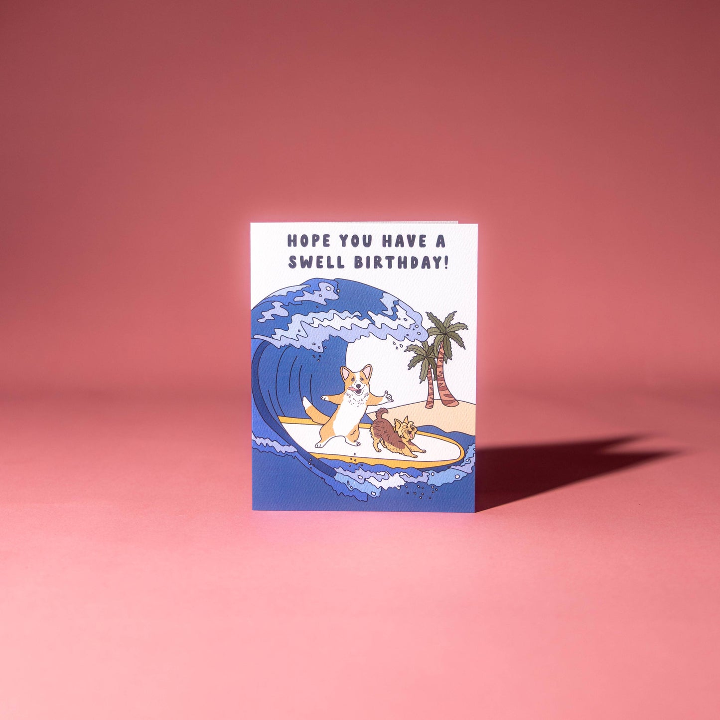 Surfing Dogs Birthday Card