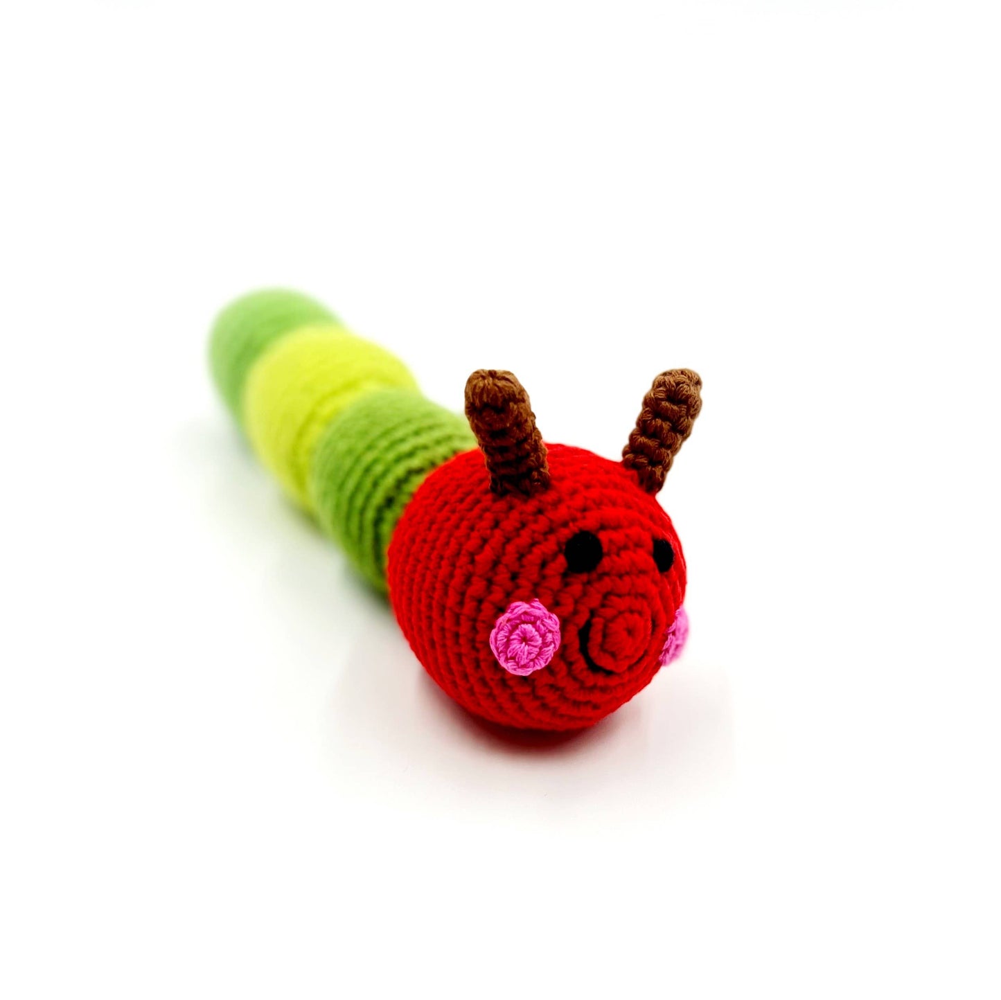 Red Caterpillar Garden Bug Rattle