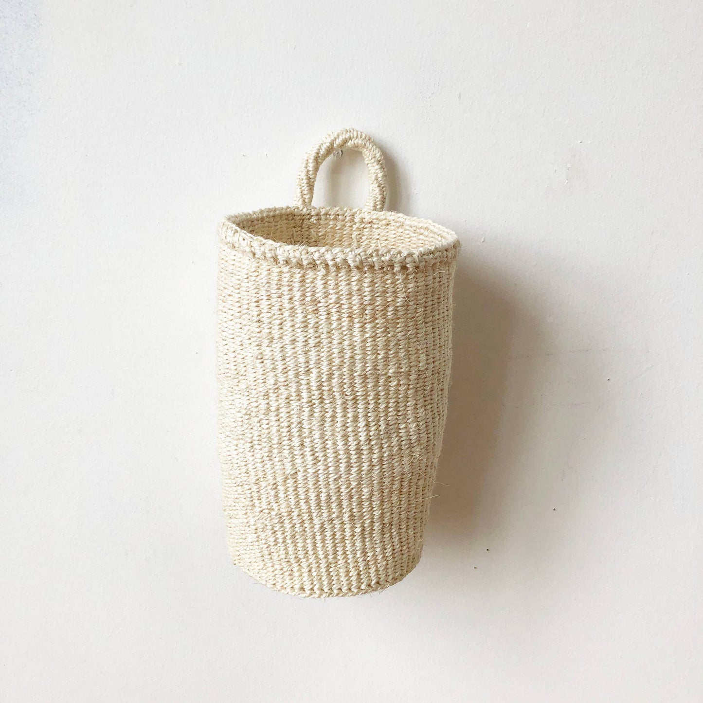 Hanging Storage Basket: White